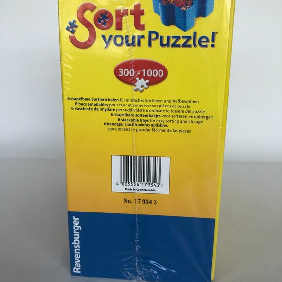 New sealed Ravensburger- Sort Your Puzzle for 300-1000 Piece Stacking Tray Set - Picture 4 of 10